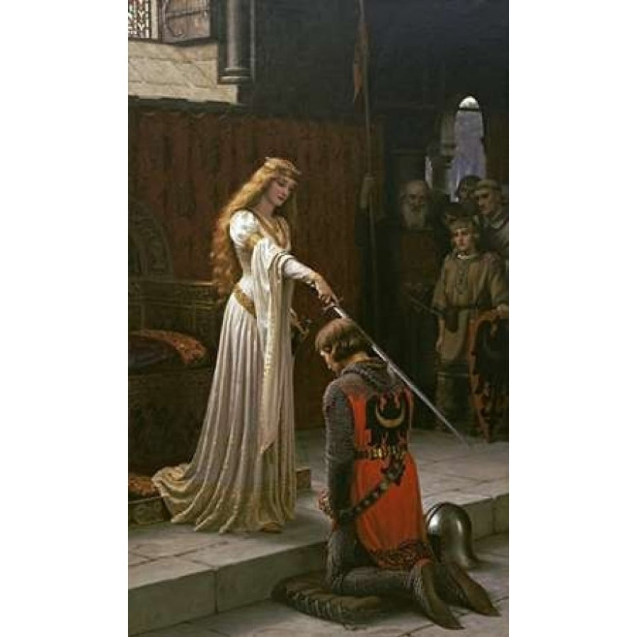 The Accolade Poster Print by Edmund Blair Leighton Image 1