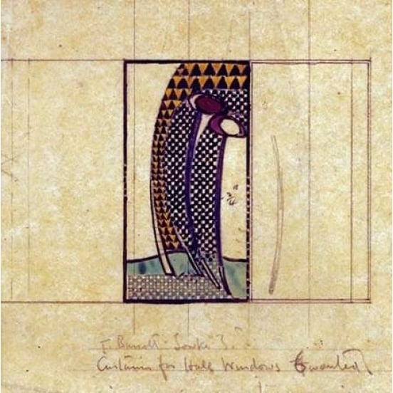 Design For Curtains For The Hall Windows Poster Print by Charles Rennie Mackintosh Image 2