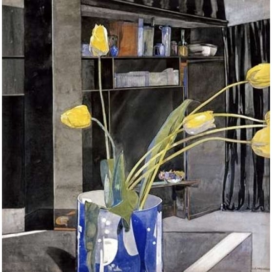 Yellow Tulips Poster Print by Charles Rennie Mackintosh Image 1