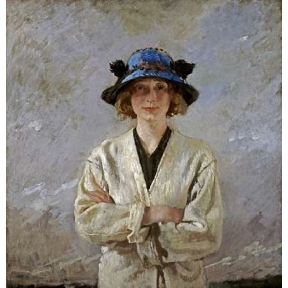 Girl In a Blue Hat Poster Print by Sir William Orpen Image 1