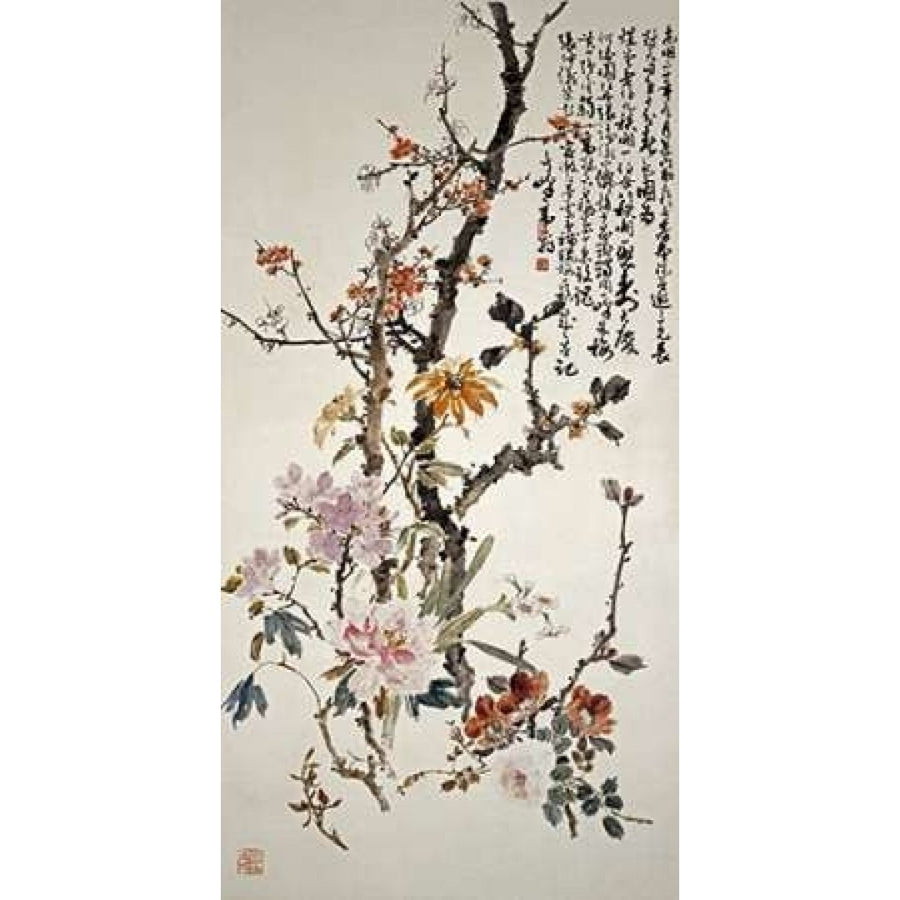 Ten Spring Flowers Poster Print by Gao Qifeng Image 1