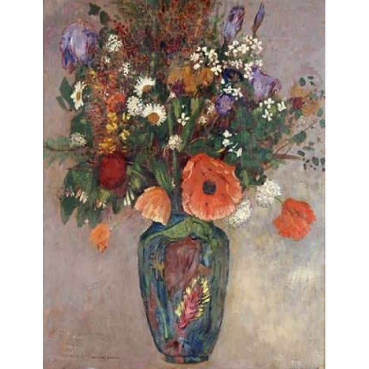 Bouquet of Flowers In a Vase Poster Print by Odilion Redon Image 2