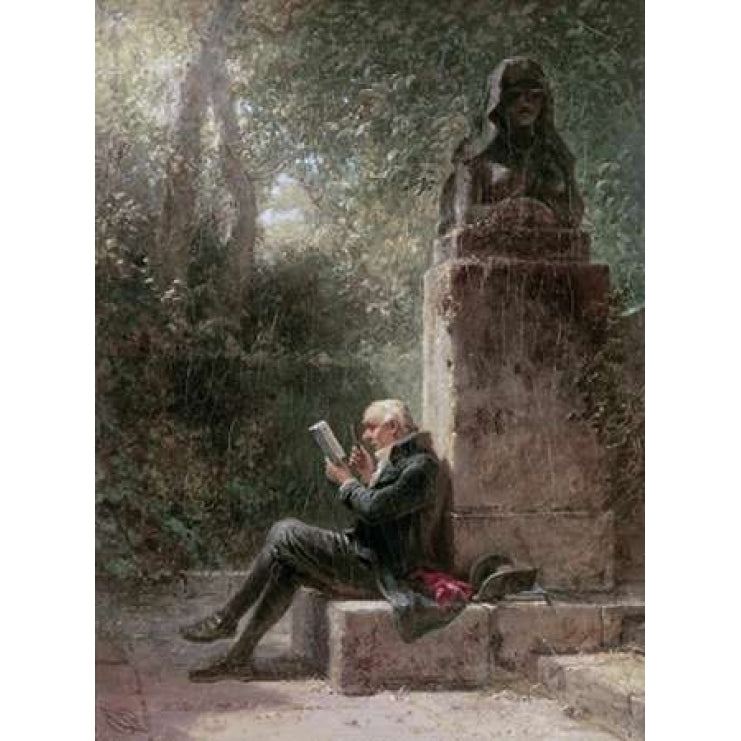 The Philosopher - The Reader In The Park Poster Print by Carl Spitzweg Image 1