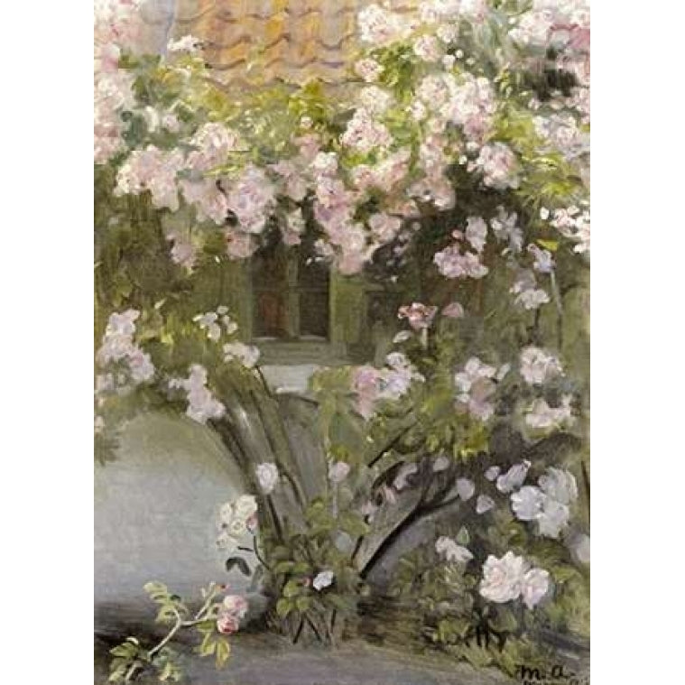 Climbing Roses Poster Print by Michael Ancher Image 1