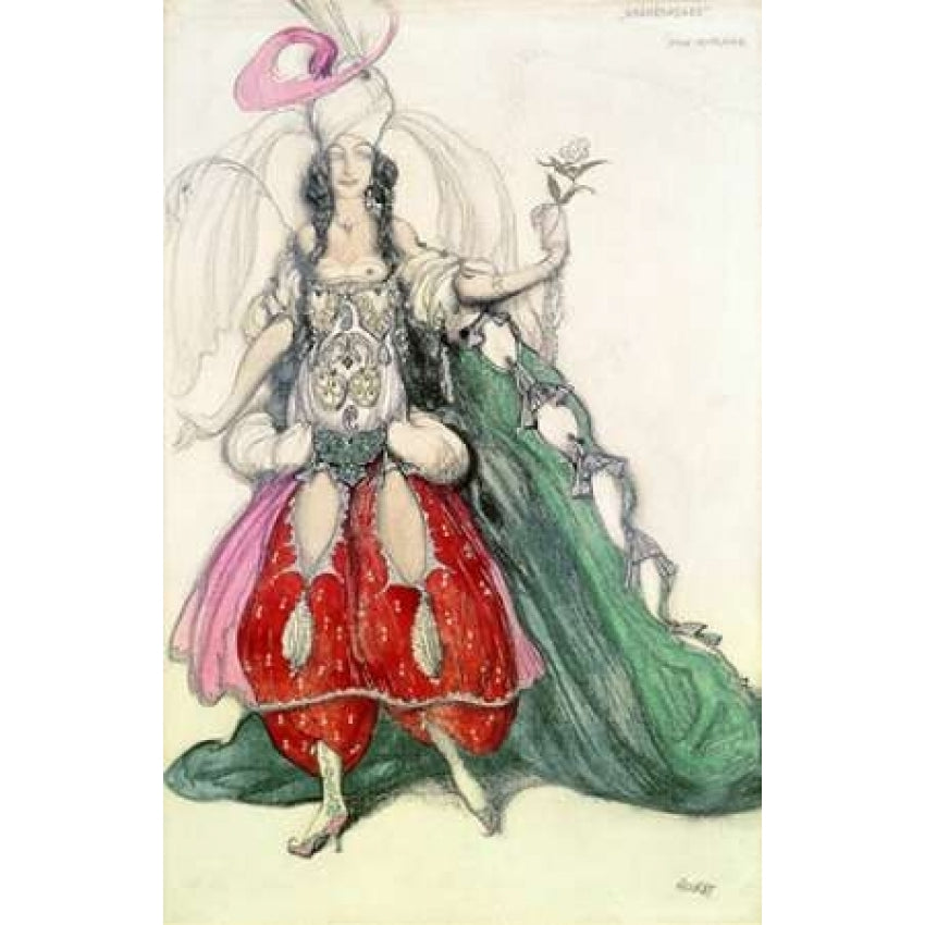 Costume Design For Scheherazade Poster Print by Leon Bakst Image 1