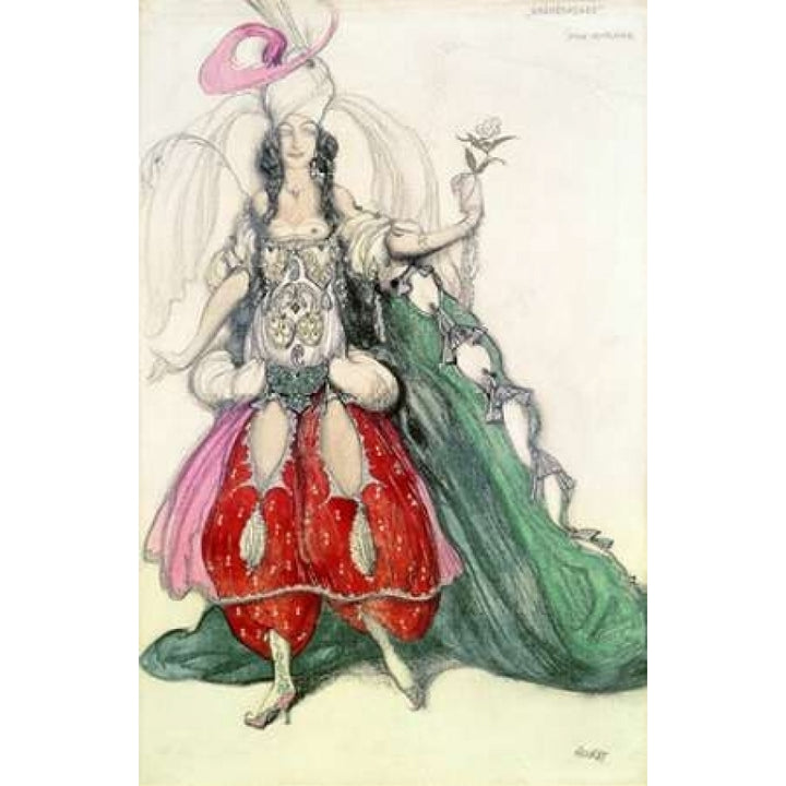 Costume Design For Scheherazade Poster Print by Leon Bakst Image 2