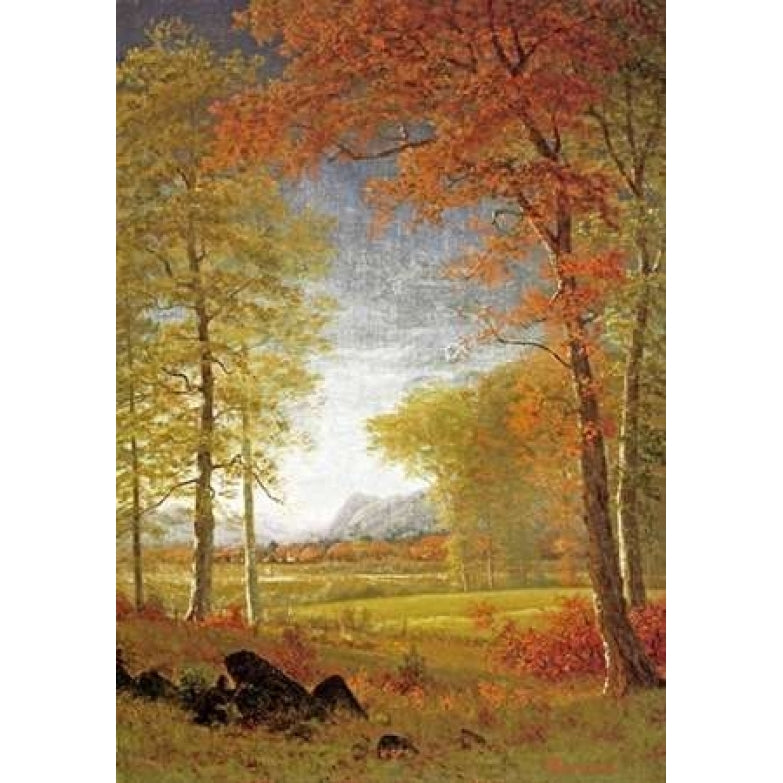 Autumn In America Oneida County York Poster Print by Albert Bierstadt Image 1