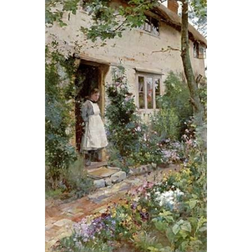 The Cottage Garden Poster Print by Alfred Augustus Glendening Image 2