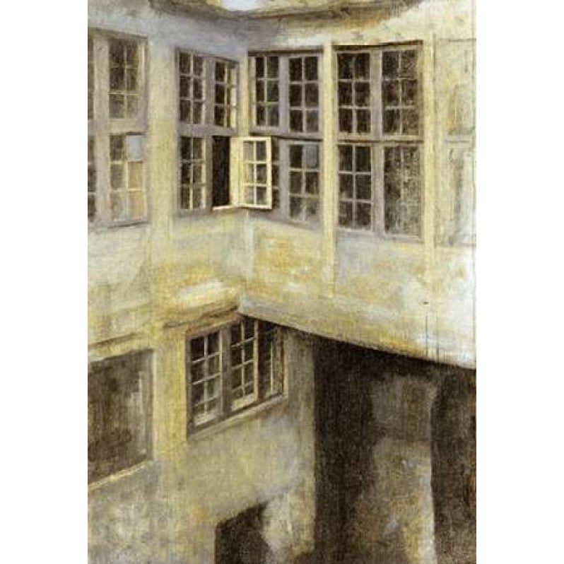 The Courtyard at 30 Strandgade Poster Print by Vilhelm Hammershoi Image 1