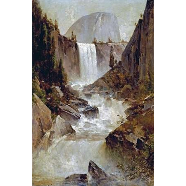 Vernal Falls Yosemite Poster Print by Thomas Hill Image 1