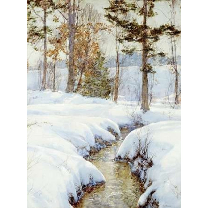 Snowladen Brook Poster Print by Walter Launt Palmer Image 1