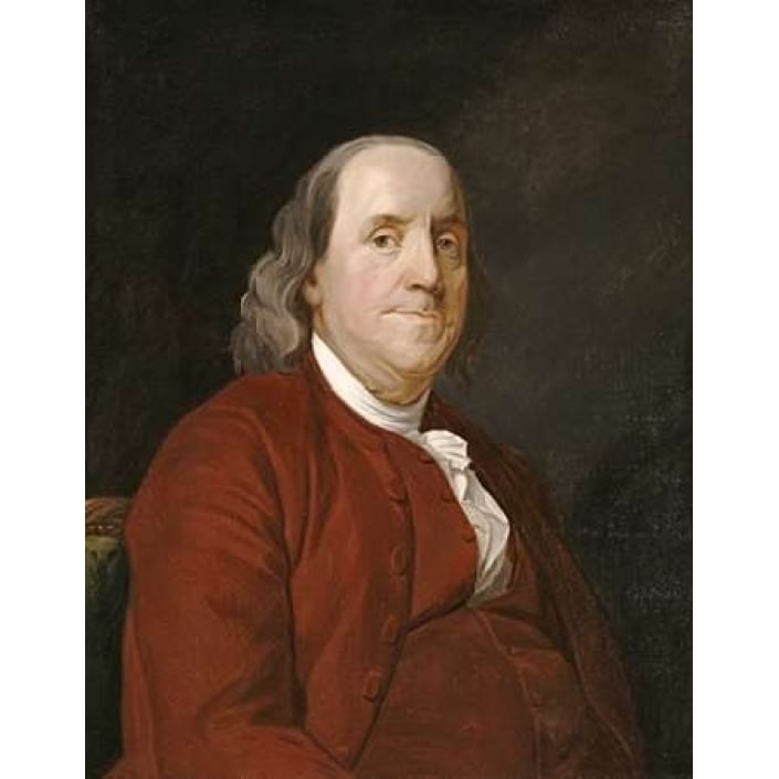 Benjamin Franklin Poster Print by Joseph Wright Image 1