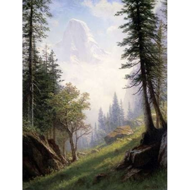 Among the Bernese Alps Poster Print by Albert Bierstadt Image 1