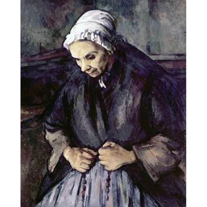 An Old Woman With a Rosary Poster Print by Paul Cezanne Image 2