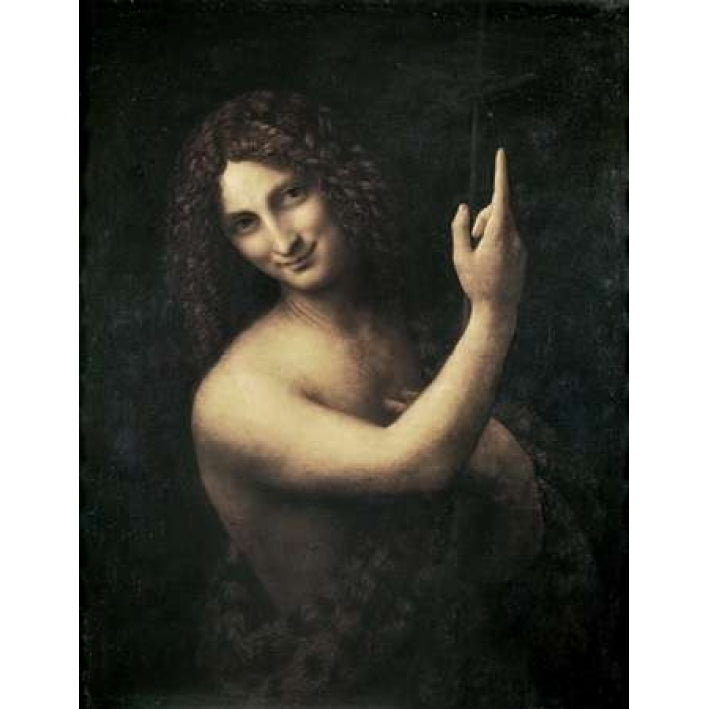 St John the Baptist Poster Print by Leonardo Da Vinci Image 1