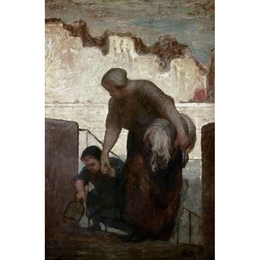 Laundress Poster Print by Honore Daumier Image 2