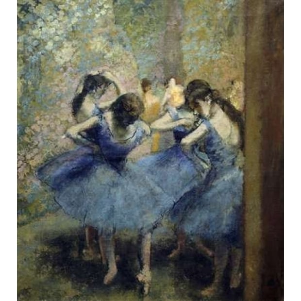 Blue Dancers Poster Print by Edgar Degas Image 1