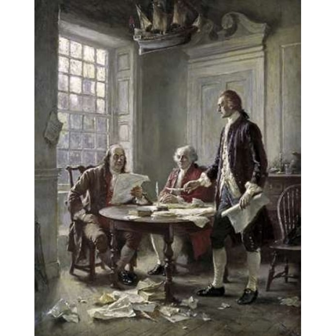 Drafting the Declaration of Independence Poster Print by Jean Leon Gerome Ferris Image 2