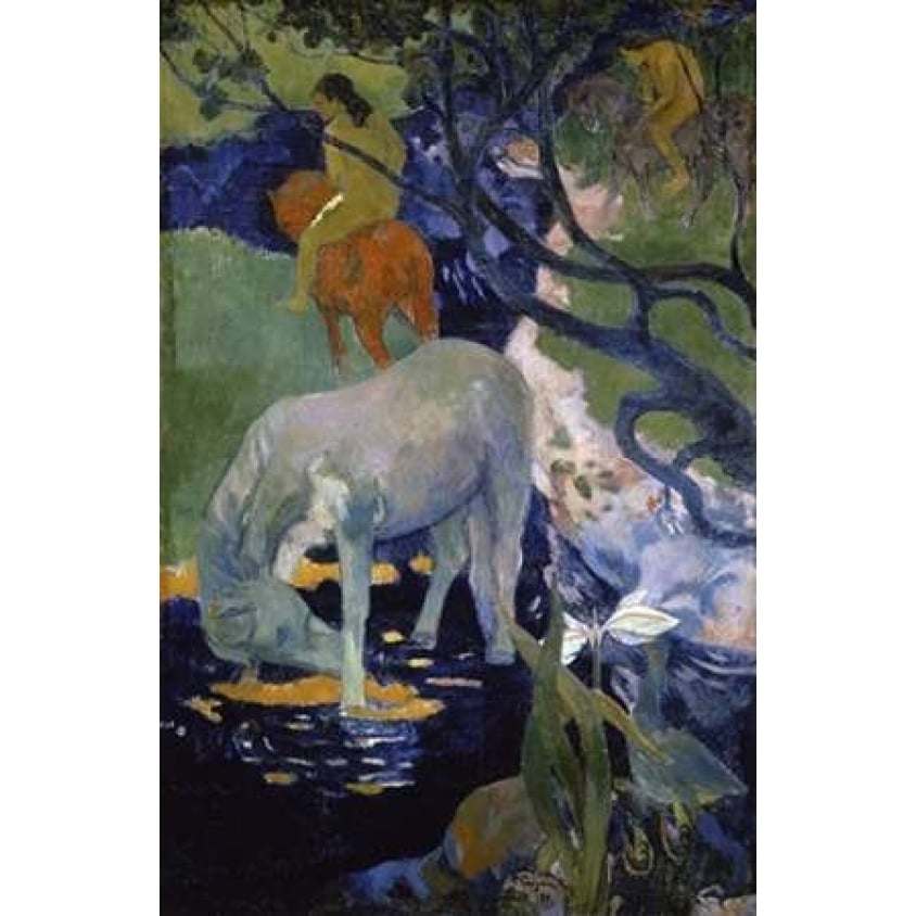 The White Horse - Le Cheval Blanc Poster Print by Paul Gauguin Image 1