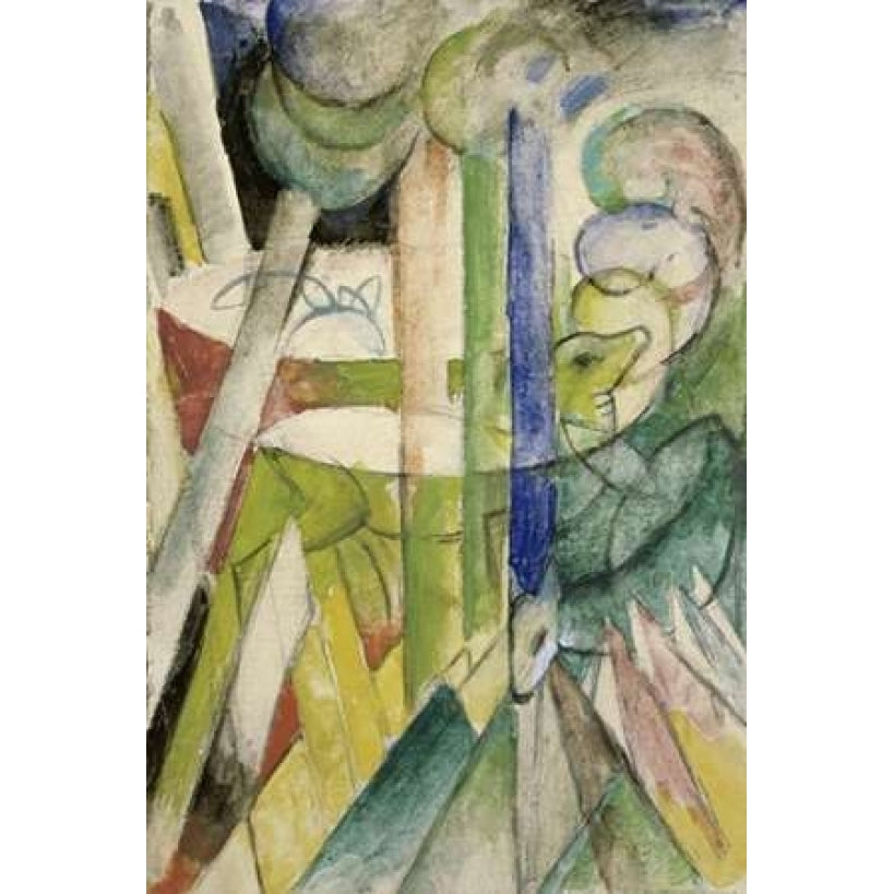 Mountain Goats - Bergziegen Poster Print by Franz Marc Image 1