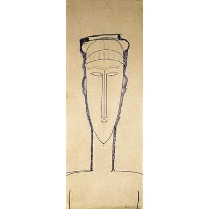 Tete De Cariatide Poster Print by Amedeo Modigliani Image 2