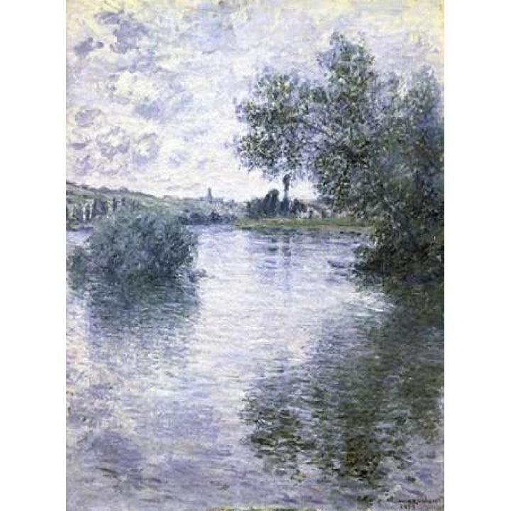 The Seine at Vetheuil Poster Print by Claude Monet Image 1