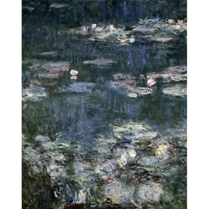 Nympheas - Water Lilies - detail Poster Print by Claude Monet Image 2