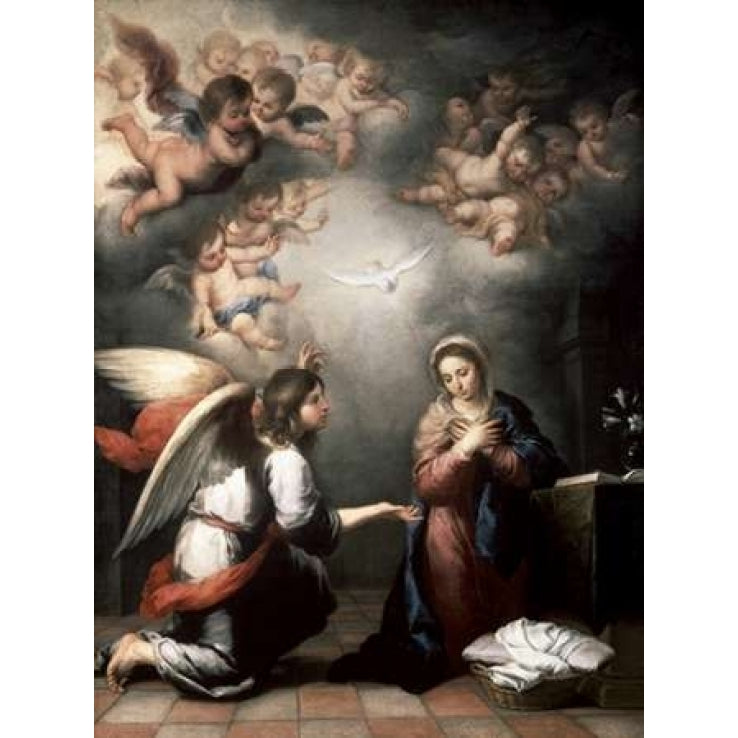 Annunciation Poster Print by Bartolome Esteban Murillo Image 1