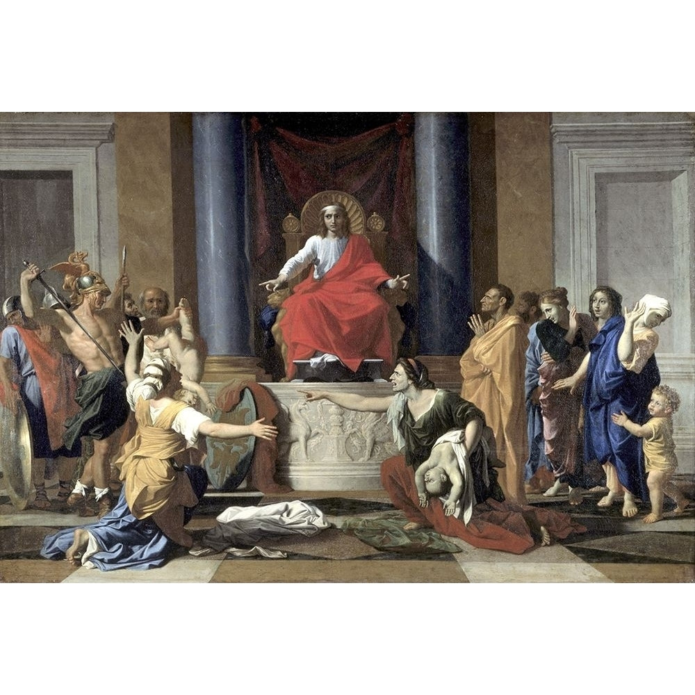 Judgement of Solomon Poster Print by Nicolas Poussin Image 1