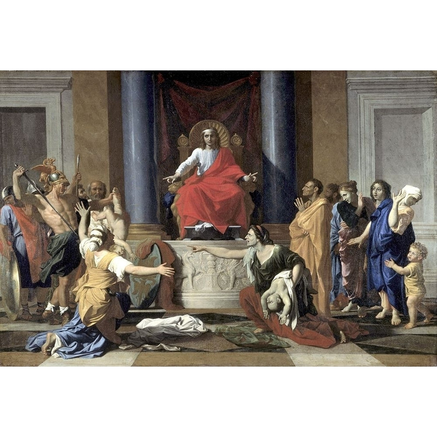 Judgement of Solomon Poster Print by Nicolas Poussin Image 1