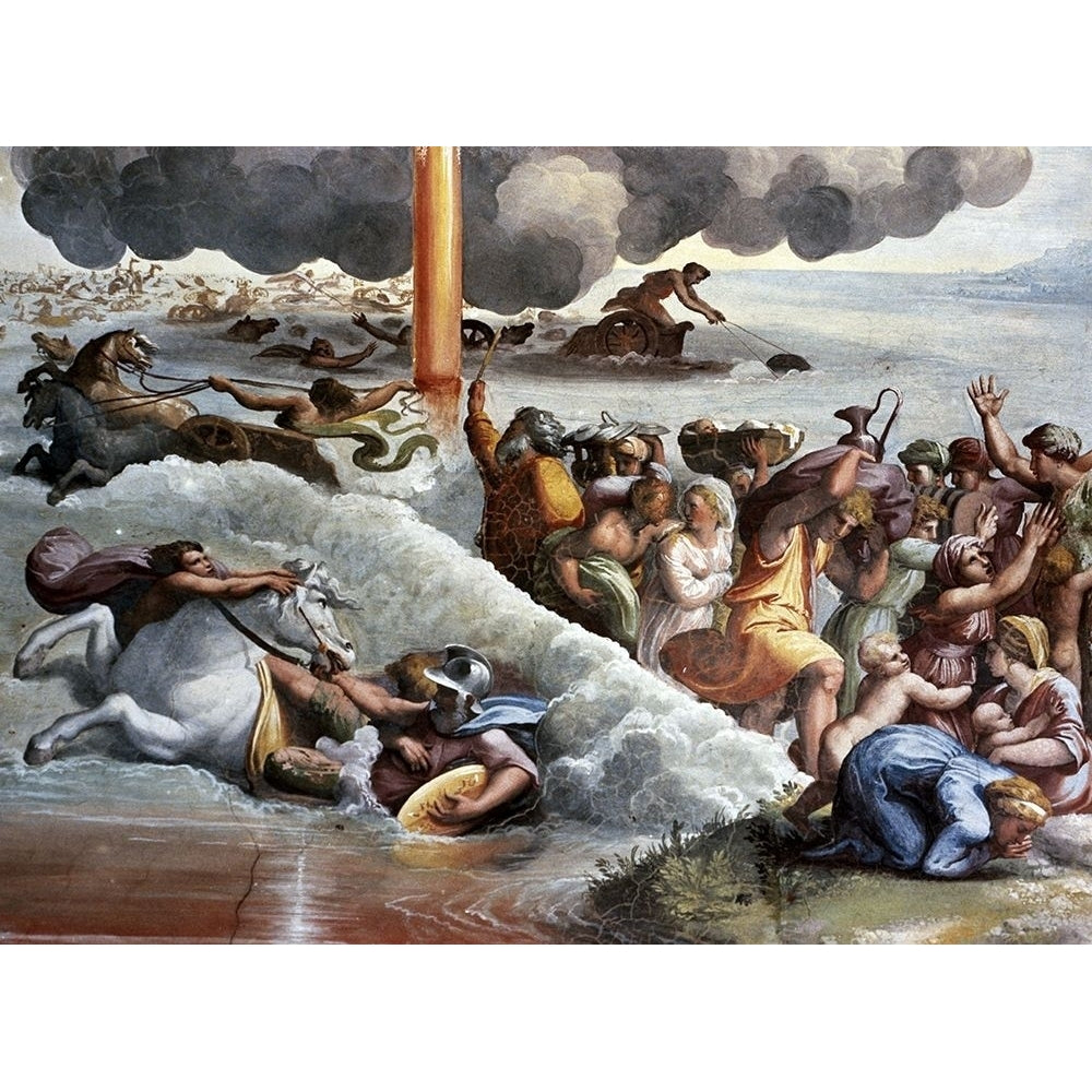 Moses Crossing The Red Sea Poster Print by Raphael Raphael Image 1