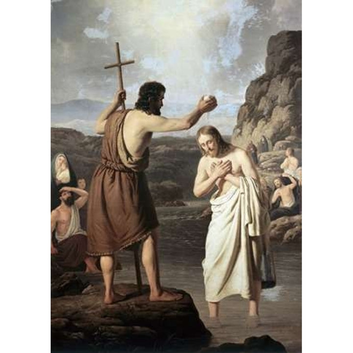 Baptism of Jesus Poster Print by Johan Peter Raadsig Image 1