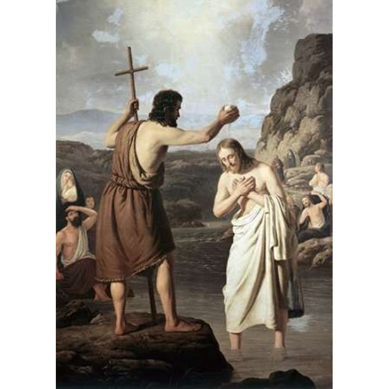 Baptism of Jesus Poster Print by Johan Peter Raadsig Image 2