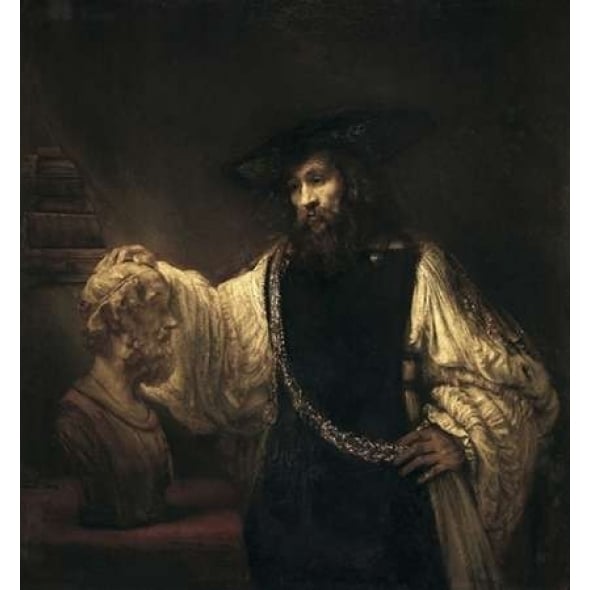 Aristotle With a Bust of Homer Poster Print by Rembrandt Van Rijn Image 1