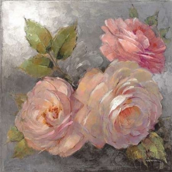 Roses on Gray II Crop Poster Print by Peter McGowan Image 2