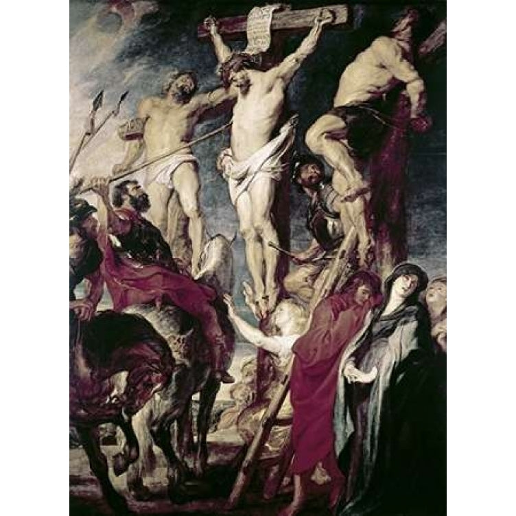 Christ On The Cross Between The Two Thieves Poster Print by Peter Paul Rubens Image 1