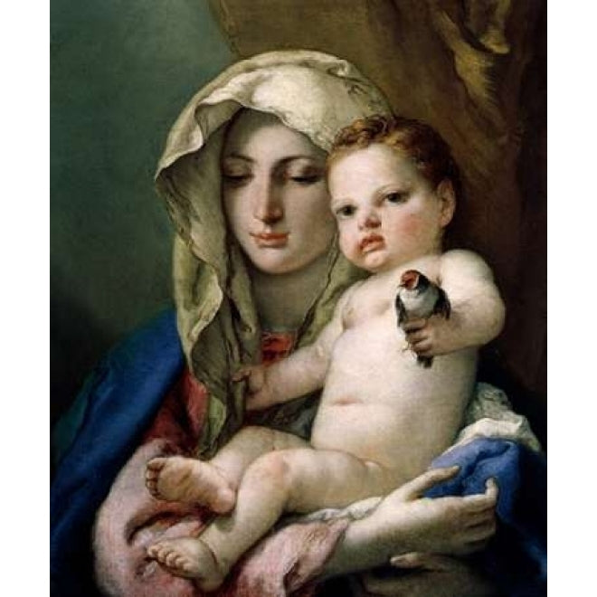 Madonna of the Goldfinch Poster Print by Giovanni Battista Tiepolo Image 1