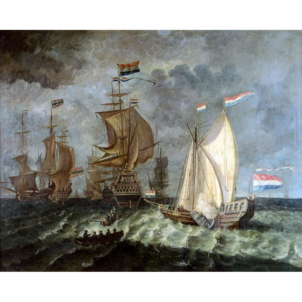 Tall Ships Full Sail Poster Print by Unknown Unknown Image 1