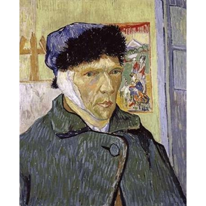 Self Portrait With Bandaged Ear Poster Print by Vincent Van Gogh Image 1