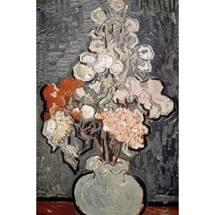 Still Life: Vase With Rose-Mallows Poster Print by Vincent Van Gogh Image 2