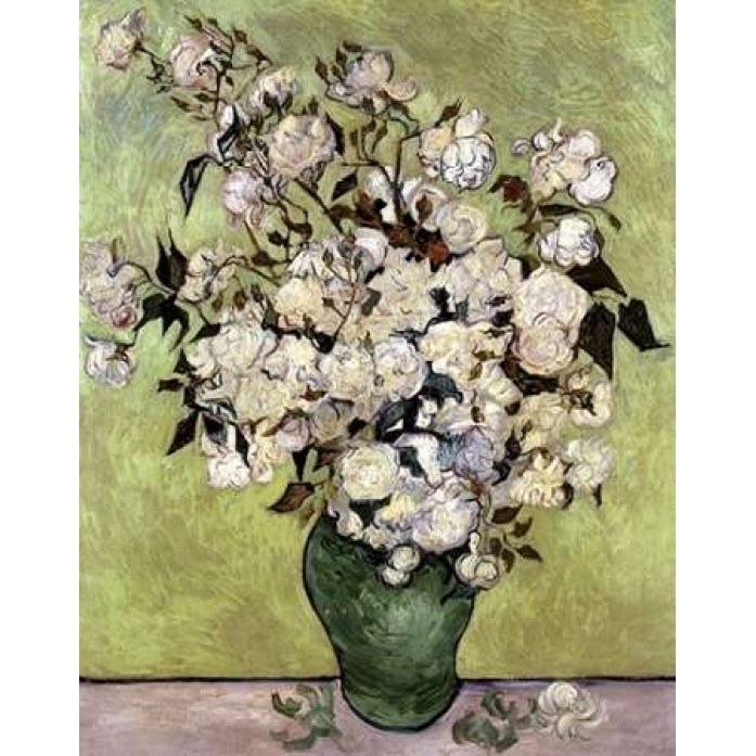 Vase of Roses Poster Print by Vincent Van Gogh Image 1