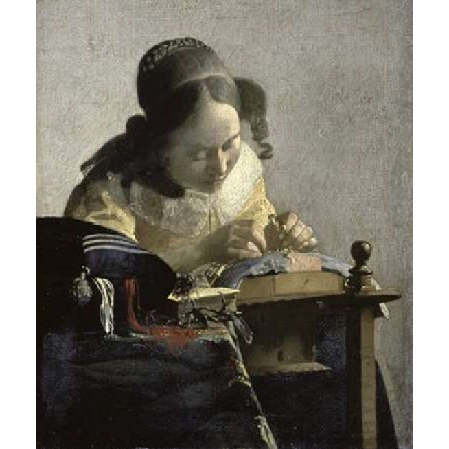 The Lacemaker Poster Print by Johannes Vermeer Image 2