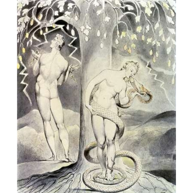 The Temptation and Fall of Eve Poster Print by William Blake Image 1