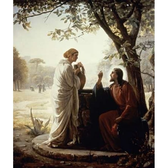 The Woman of Samaria Poster Print by Carl Bloch Image 1