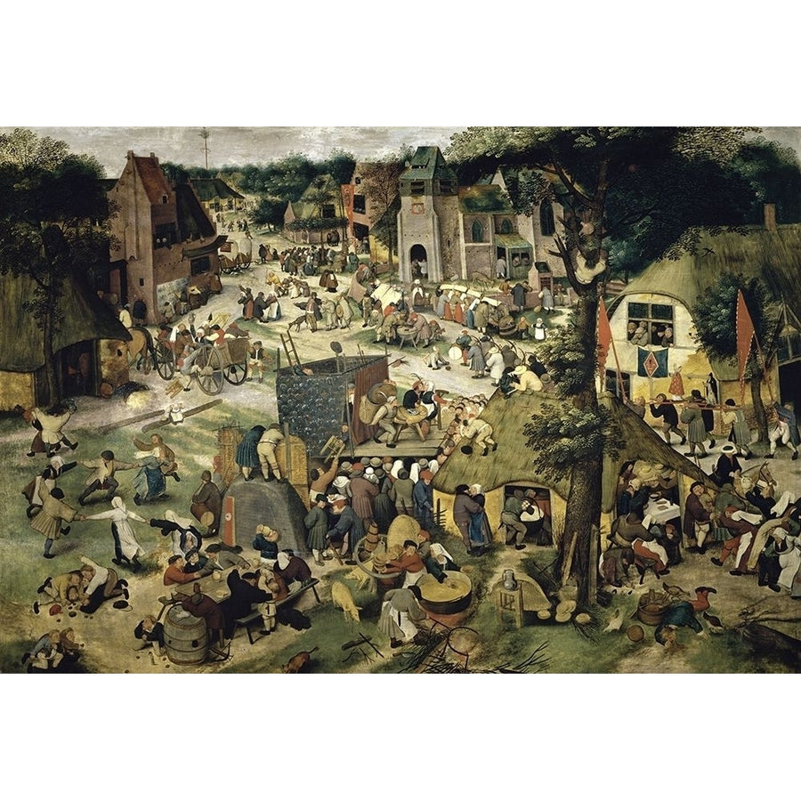 Village Celebration Poster Print by Pieter Bruegel the Elder Image 1