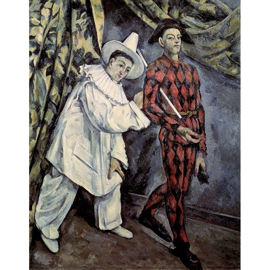 Pierrot and Harlequin 1888 Poster Print by Paul Cezanne Image 1