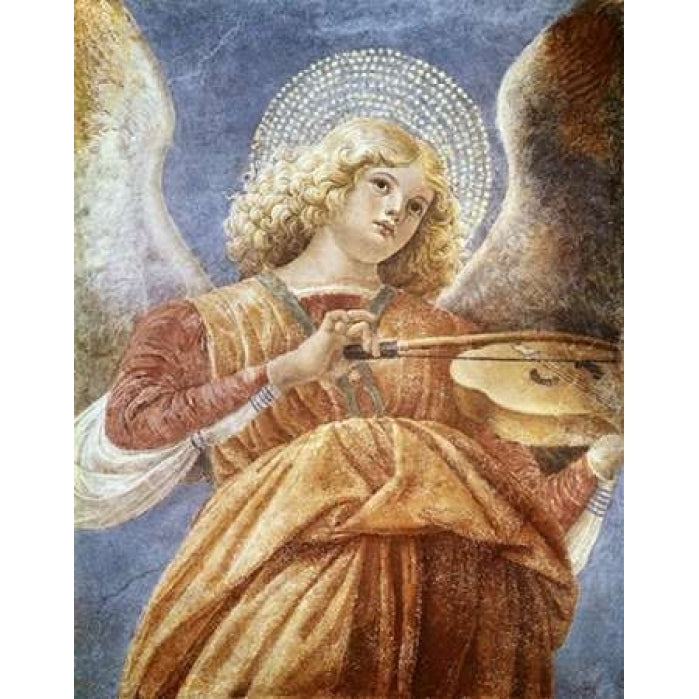 Music Making Angel with Violin Poster Print by Melozzo Da Forli Image 1