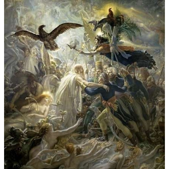 The Shadows of the French Warriors Led by the Victory Poster Print by Anne Girodet De Roucy-Trioson Image 1