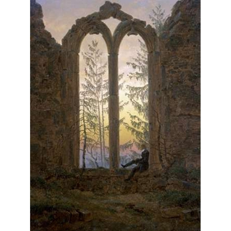 A Dreamer Poster Print by Caspar David Friedrich Image 2