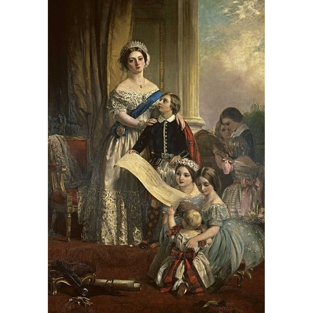 Queen Victoria and her Children Poster Print by John Callcott Horsley Image 1